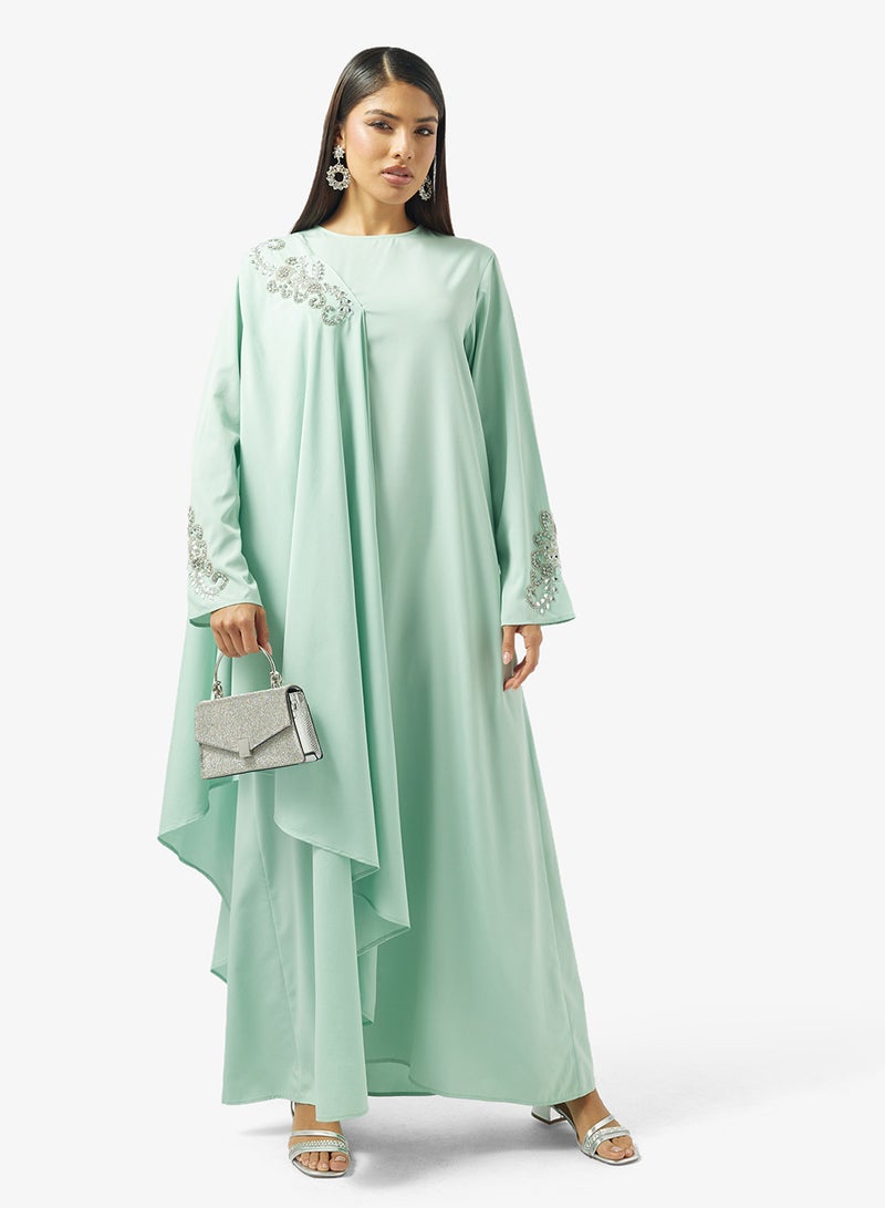 Khizana Embellished Abaya - Image 4